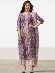 Nayab Arfa - Set of Kurta Pants & Dupatta - KS78F2530D