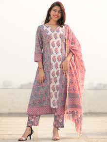 Jashn Simra - Set of Kurta Pants & Dupatta - KS80A2408D