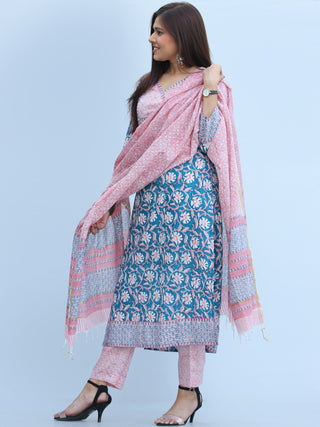 Jashn Gajal - Set of Kurta Pants & Dupatta - KS75A2361D