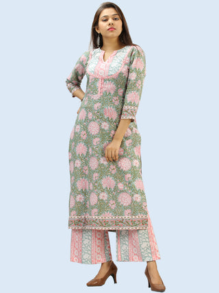 Rangrez Midhat - Set of Kurta Palazzo & Dupatta - KS51AE2305D