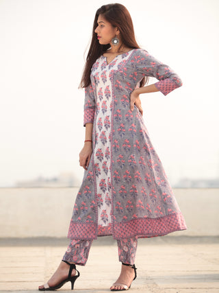 Jashn Simra - Set of Kurta Pants & Dupatta - KS80A2408D