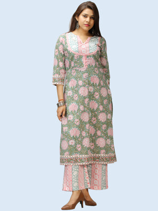 Rangrez Midhat - Set of Kurta Palazzo & Dupatta - KS51AE2305D