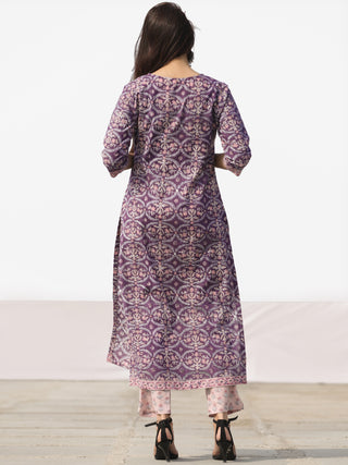 Nayab Arfa - Set of Kurta Pants & Dupatta - KS78F2530D