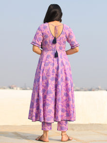 Raas Nilham - Set of Flared Kurta & Pants  - KS83E2384