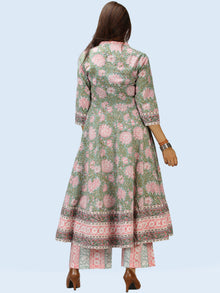 Rangrez Nazmil - Set of Anarkali Kurta Palazzo & Dupatta - KS13D2305D