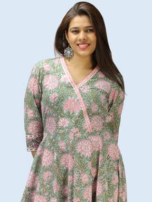 Rangrez Nazmil - Set of Anarkali Kurta Palazzo & Dupatta - KS13D2305D