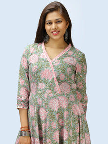 Rangrez Nazmil - Set of Anarkali Kurta Palazzo & Dupatta - KS13D2305D