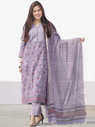 Nayab Gulbagh - Set of Kurta Pants & Dupatta - KS03A2528D