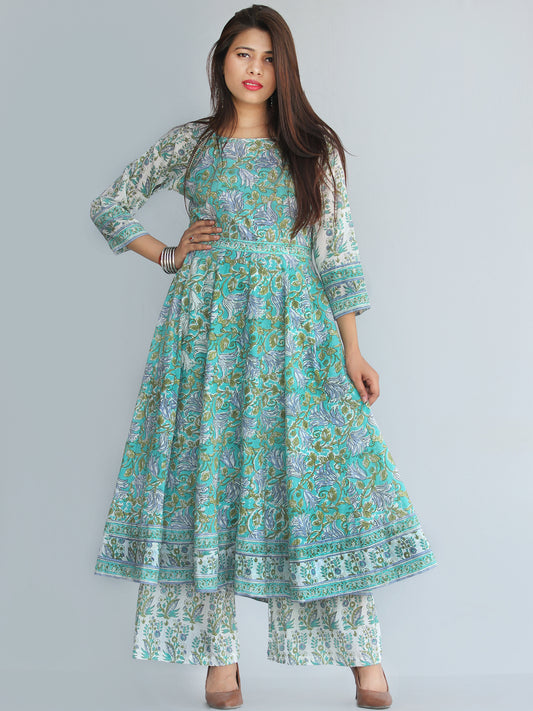 Rozana Nazrana Anarkali Kurta Palazzo Set - KS31AS2227