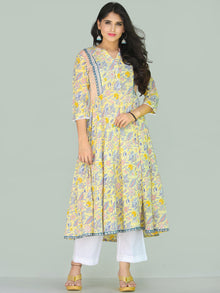 Rozana Renaz Anarkali Kurta Pants Set With Kota Dupatta - KS35AS2220WD