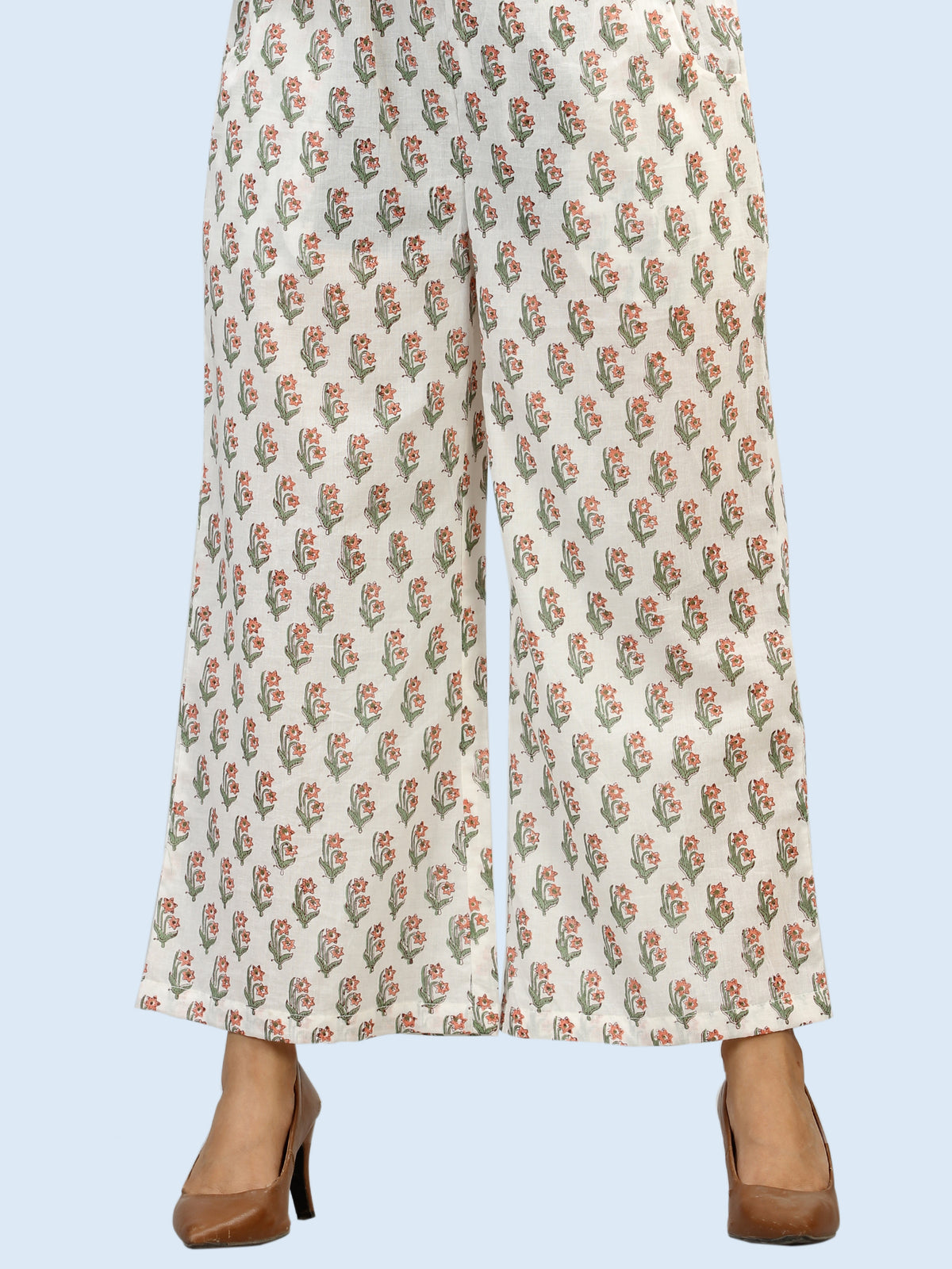 Rangrez Shabina - Cotton Palazzo - KP29D2314