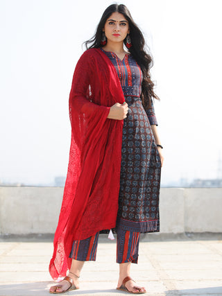 Bahaar Najah - Set of Kurta Pants & Dupatta - KS60K2066D