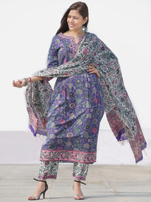 Nayab Ada - Set of Kurta Pants & Dupatta - KS46A2531D