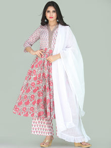 Rozana Arnaz Anarkali Kurta Palazzo With Dupatta - KS33BSXXXWD