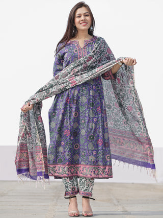 Nayab Ada - Set of Kurta Pants & Dupatta - KS46A2531D