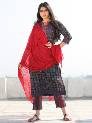 Bahaar Najah - Set of Kurta Pants & Dupatta - KS60K2066D