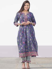 Nayab Ada - Set of Kurta Pants & Dupatta - KS46A2531D