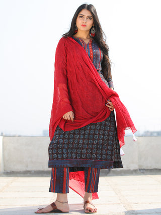 Bahaar Najah - Set of Kurta Pants & Dupatta - KS60K2066D