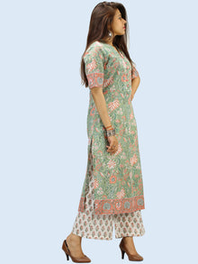 Rangrez Sajoon - Set of Kurta Palazzo & Dupatta - KS52AE2315D
