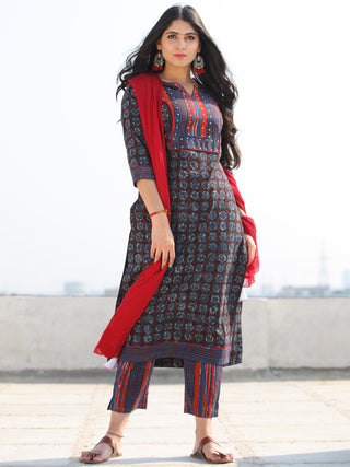 Bahaar Najah - Set of Kurta Pants & Dupatta - KS60K2066D