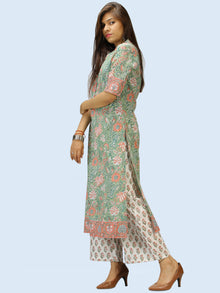 Rangrez Sajoon - Set of Kurta Palazzo & Dupatta - KS52AE2315D