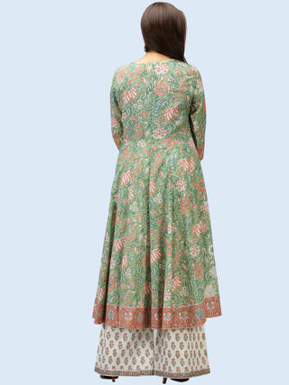 Rangrez Shabina - Set of Anarkali Kurta Palazzo & Dupatta - KS29DE2315D
