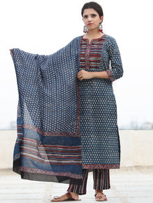 Bahaar Naazila - Set of Kurta Pants & Dupatta - KS147A2453D
