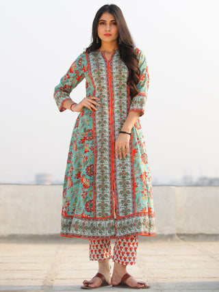 Jashn Sahat - Set of Anarkali Kurta Pants & Dupatta - KS29F2400D