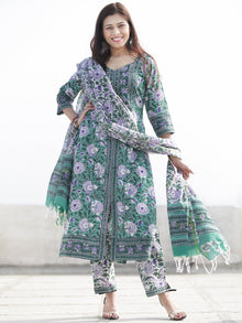 Nayab Saiara - Set of Kurta Pants & Dupatta - KS78G2532D