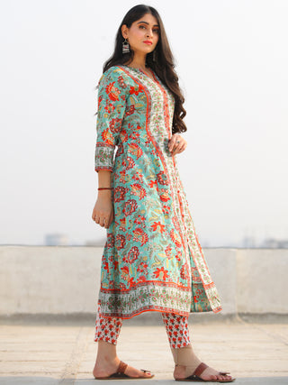 Jashn Sahat - Set of Anarkali Kurta Pants & Dupatta - KS29F2400D