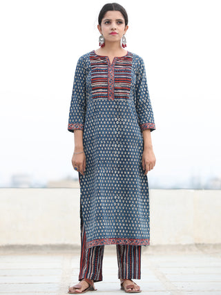 Bahaar Naazila - Set of Kurta Pants & Dupatta - KS147A2453D