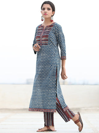 Bahaar Naazila - Set of Kurta Pants & Dupatta - KS147A2453D