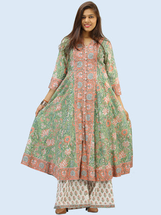 Rangrez Shabina - Set of Anarkali Kurta Palazzo & Dupatta - KS29DE2315D