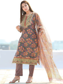 Utsav Ibda - Kurta Pants & Kota Doria Dupatta  - KS47T2591D