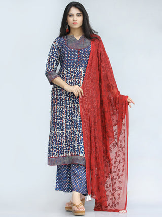 Bahaar Ibda - Set of Kurta Palazzo & Dupatta - KS47A2134D