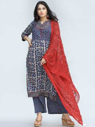 Bahaar Ibda - Set of Kurta Palazzo & Dupatta - KS47A2134D