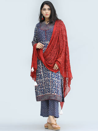 Bahaar Ibda - Set of Kurta Palazzo & Dupatta - KS47A2134D