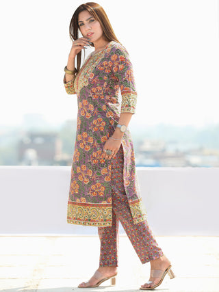 Utsav Ibda - Kurta Pants & Kota Doria Dupatta  - KS47T2591D