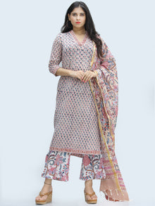 Rangrez Parizaad - Set of Kurta Palazzo & Dupatta - KS59A2330D