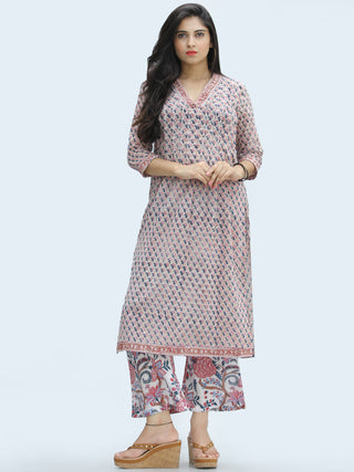 Rangrez Parizaad - Set of Kurta Palazzo & Dupatta - KS59A2330D