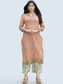 Rangrez Rafya - Set of Kurta Palazzo & Dupatta - KS46B2312D
