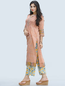 Rangrez Rafya - Set of Kurta Palazzo & Dupatta - KS46B2312D