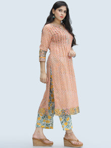 Rangrez Rafya - Set of Kurta Palazzo & Dupatta - KS46B2312D