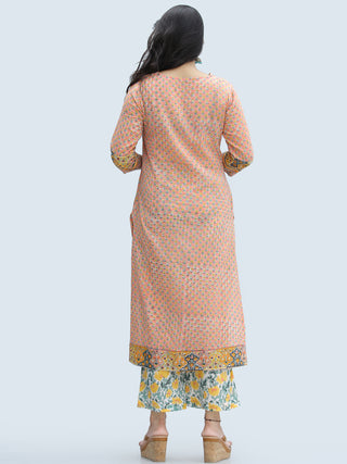 Rangrez Rafya - Set of Kurta Palazzo & Dupatta - KS46B2312D