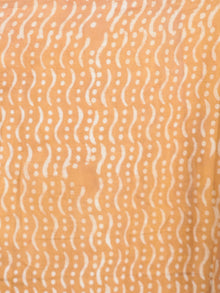 Brown Maroon Ivory Black Hand Block Printed Cotton Mul Saree - S031703011