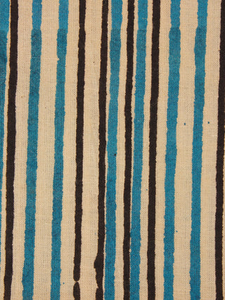 Multi Color Natural Dyed Hand Block Printed Cotton Fabric Per Meter - F0916314