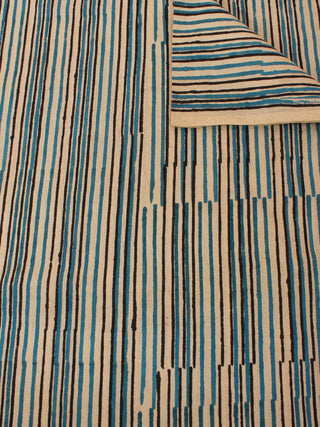 Multi Color Natural Dyed Hand Block Printed Cotton Fabric Per Meter - F0916314