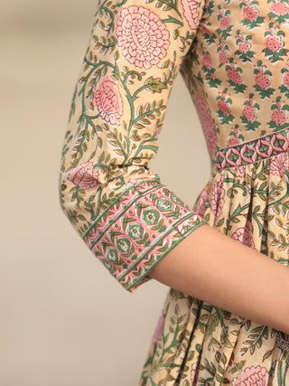 Fiza Chavi Set Of Flared Kurta Pants Dupatta