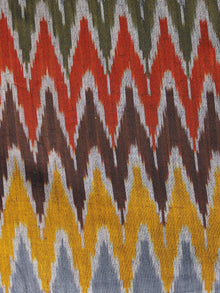 Multi Color Pochampally Hand Woven Ikat Fabric Per Meter - F002F974