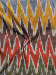 Multi Color Pochampally Hand Woven Ikat Fabric Per Meter - F002F974